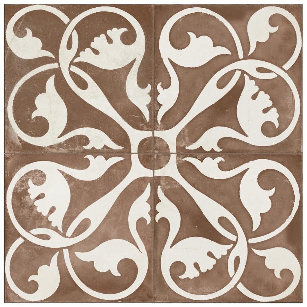 Kings Nouveau Ruby 4-2/5 in. x 4-2/5 in. Ceramic Floor and Wall Take Home Tile Sample price history on PriceWatchPro