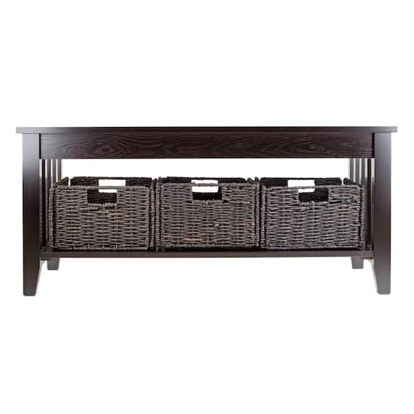 WINSOME WOOD Morris 40 in. Espresso Medium Rectangle Wood