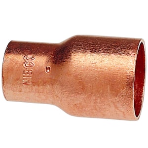 3/4 in. x 1/2 in. Copper Pressure C x C Coupling with Stop