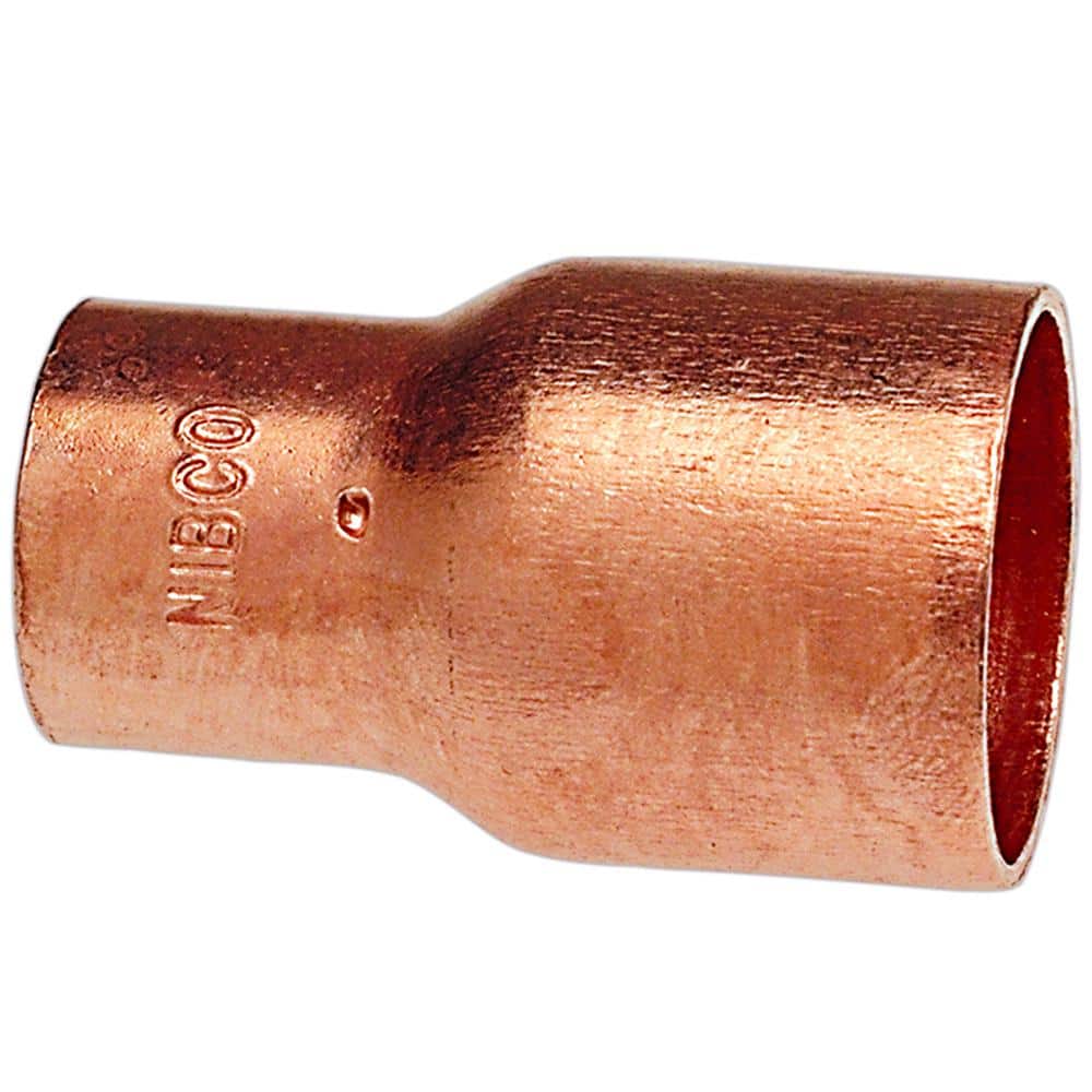 Coppe NIBCO 3/4 in. x 1/2 in. Copper Pressure C x C Coupling with Stop