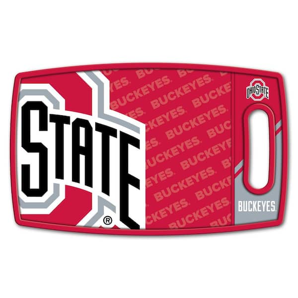 YouTheFan NCAA Ohio State Buckeyes Logo Series Cutting Board 9in x 0.5in- Rectangle- Manufactured Wood and polypropylene