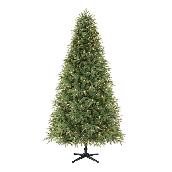 Home Accents Holiday 7.5 ft. Ellis Black Spruce LED Pre-Lit Tree with 500 Color Changing Lights