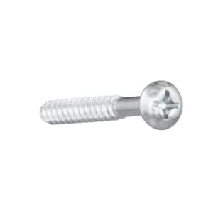 #12 x 2 in. Zinc Plated Phillips Round Head Wood Screw (2-Pack)