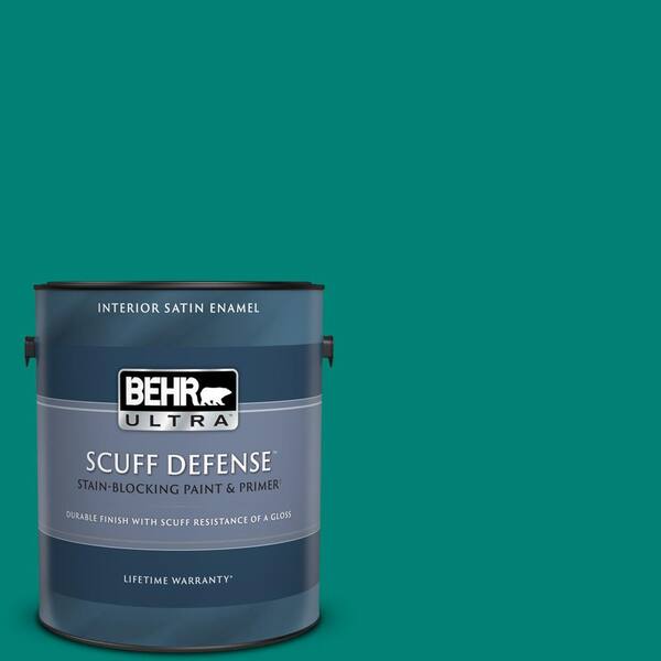 BEHR ULTRA 1 gal. Home Decorators Collection #HDC-WR14-9 Green Garlands Extra Durable Satin Enamel Interior Paint & Primer