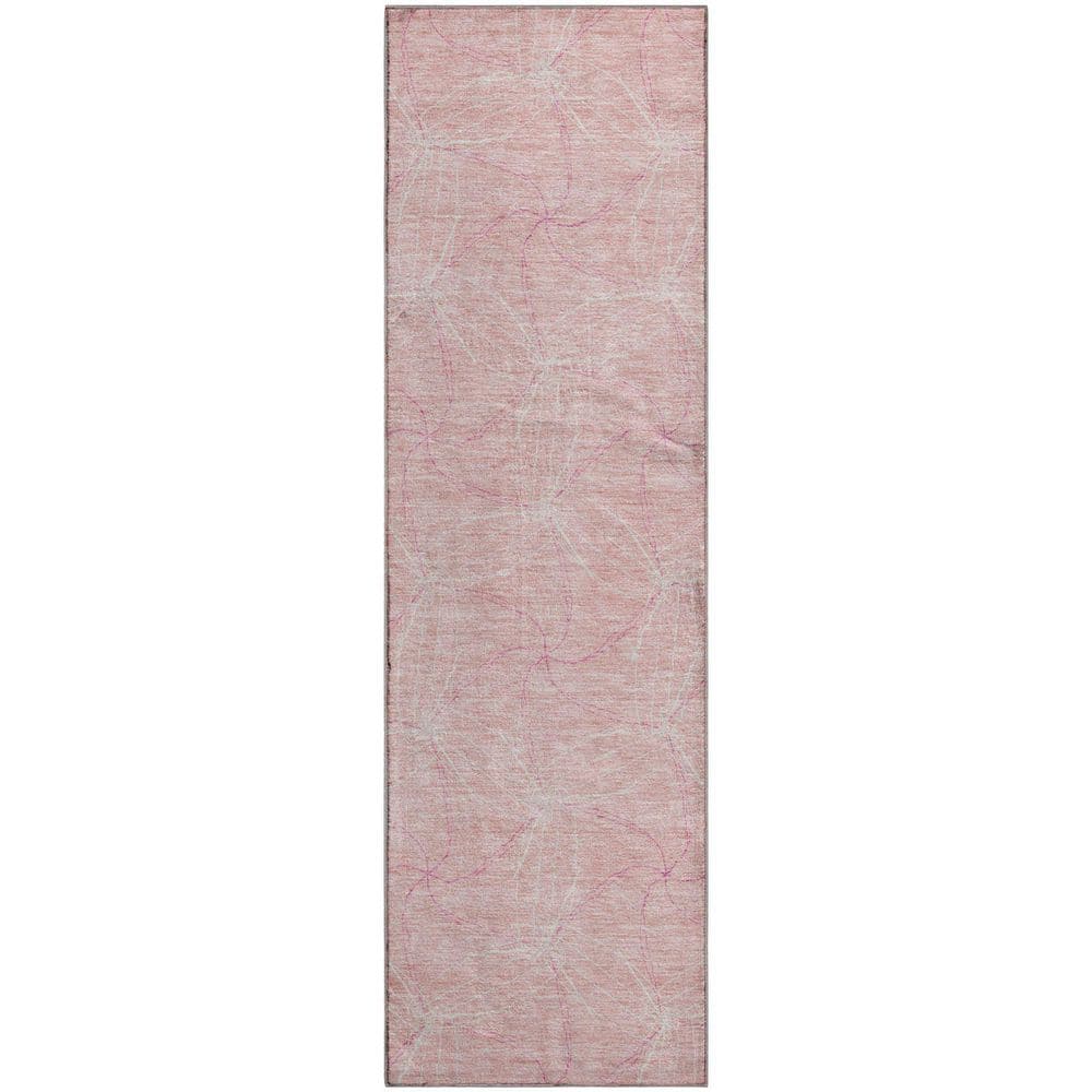 ピンクラグ　Lisa ラグ 洗える 140×200cm 160×230cm 滑り止め付 フェミニン ピンク
