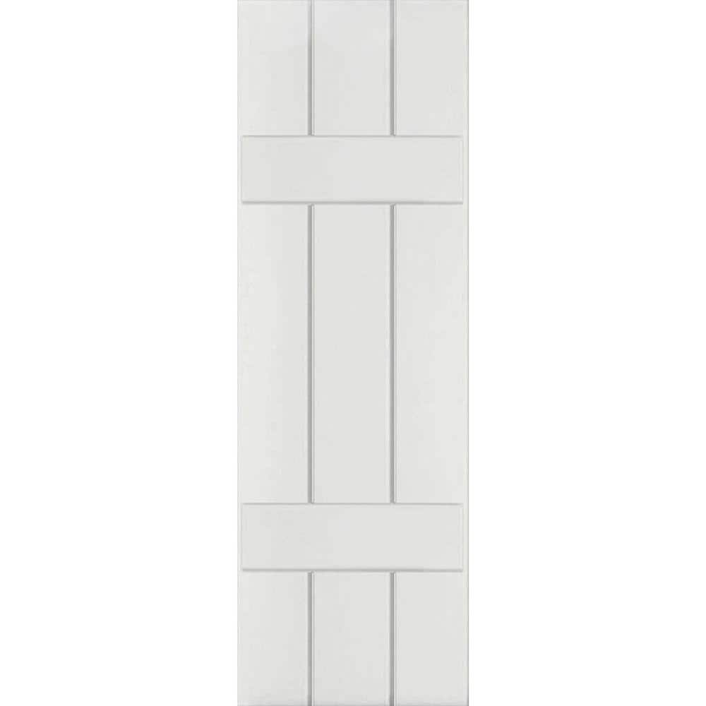 12 in. x 61 in. Exterior Real Wood Sapele Mahogany Board and Batten Shutters Pair Primed price history on PriceWatchPro
