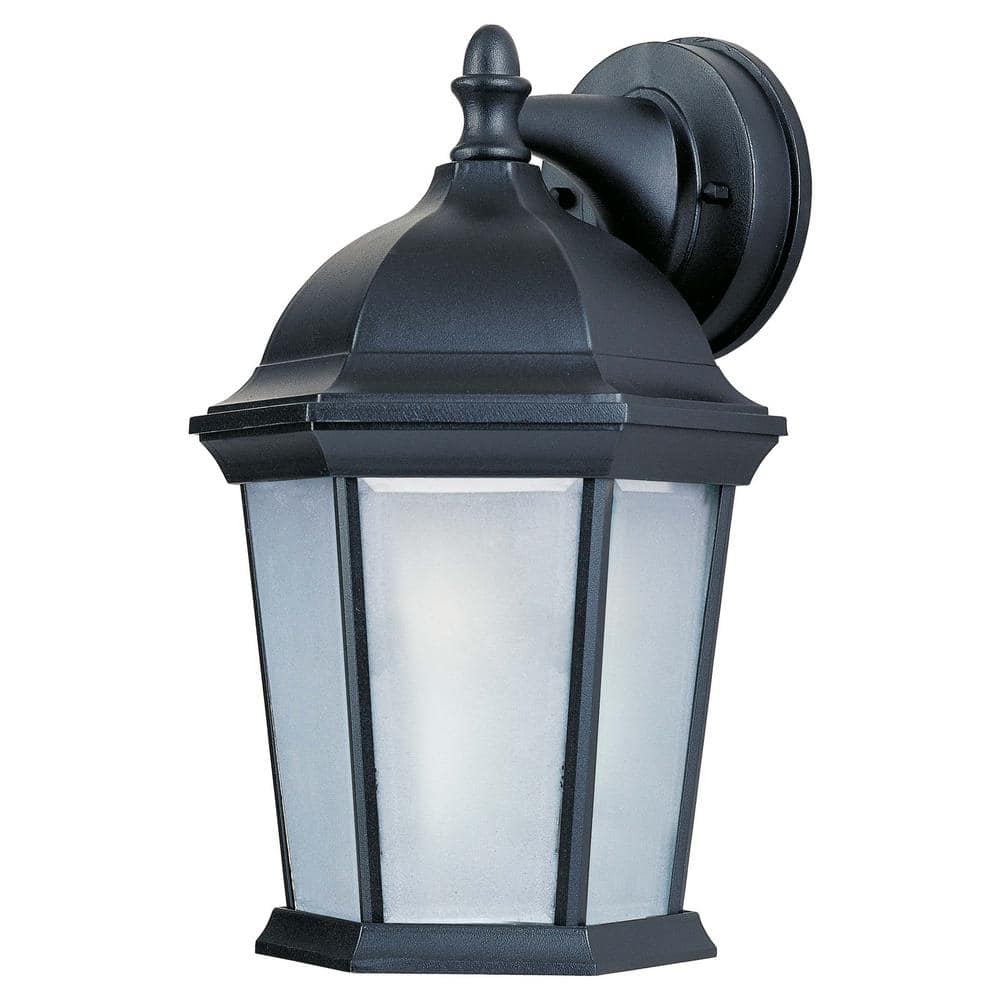 UPC 783209202665 product image for Side Door 8 in. W 1-Light Black Outdoor Wall Lantern Sconce | upcitemdb.com