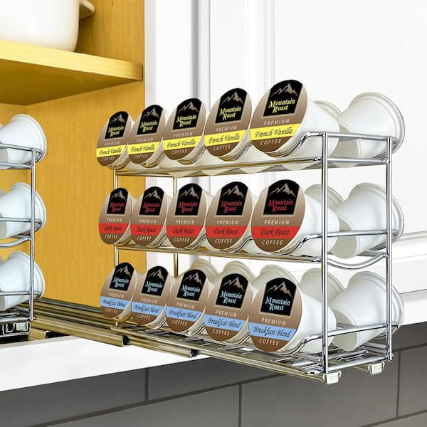 Holder Non-rolling Storage Holder Racks Compact Under Coffee Machine Stand  Coffee Pot Sliding Drawer Kitchen Counter Organizer