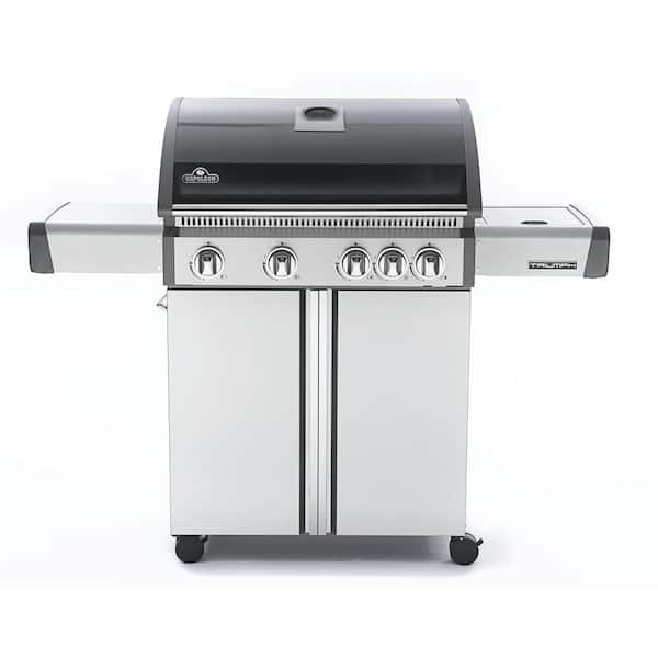 NAPOLEON Triumph 495 with Side Burner Natural Gas Grill in Black