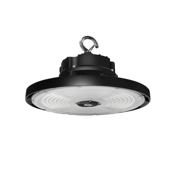 RUN BISON 12.6 in. 150/200/240-Watt Selectable Dimmable Integrated LED UFO High Bay Light with Preinstalled Hook, 3000/4000/5000K