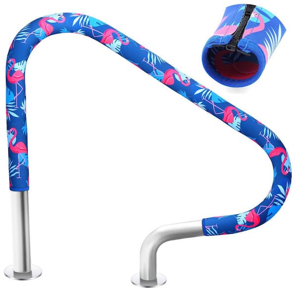 6 ft. Blue Anti Slip Pool Handrail Cover for Swimming Hand Railing (1-Pack)