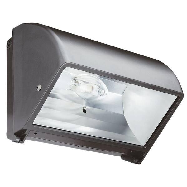 Lithonia Lighting Metal Halide Small Bronze Cut-Off Wall Pack with Glass Lens with Multi-Tap Ballast