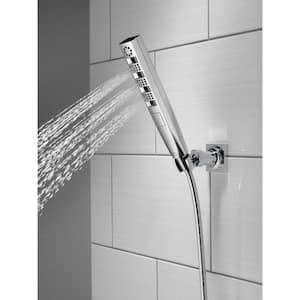 4-Spray Patterns 1.75 GPM 1.43 in. Wall Mount Handheld Shower Head with H2Okinetic in Chrome