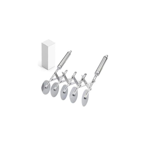 Professional 5-Wheel Pastry Cutter - Stainless Steel Multi-Use