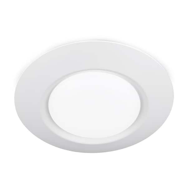 WAC Lighting I Can't Believe It's Not Recessed 7.5 in. 1-Light White LED Flush Mount