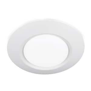 I Can't Believe It's Not Recessed 7.5 in. 1-Light White LED Flush Mount
