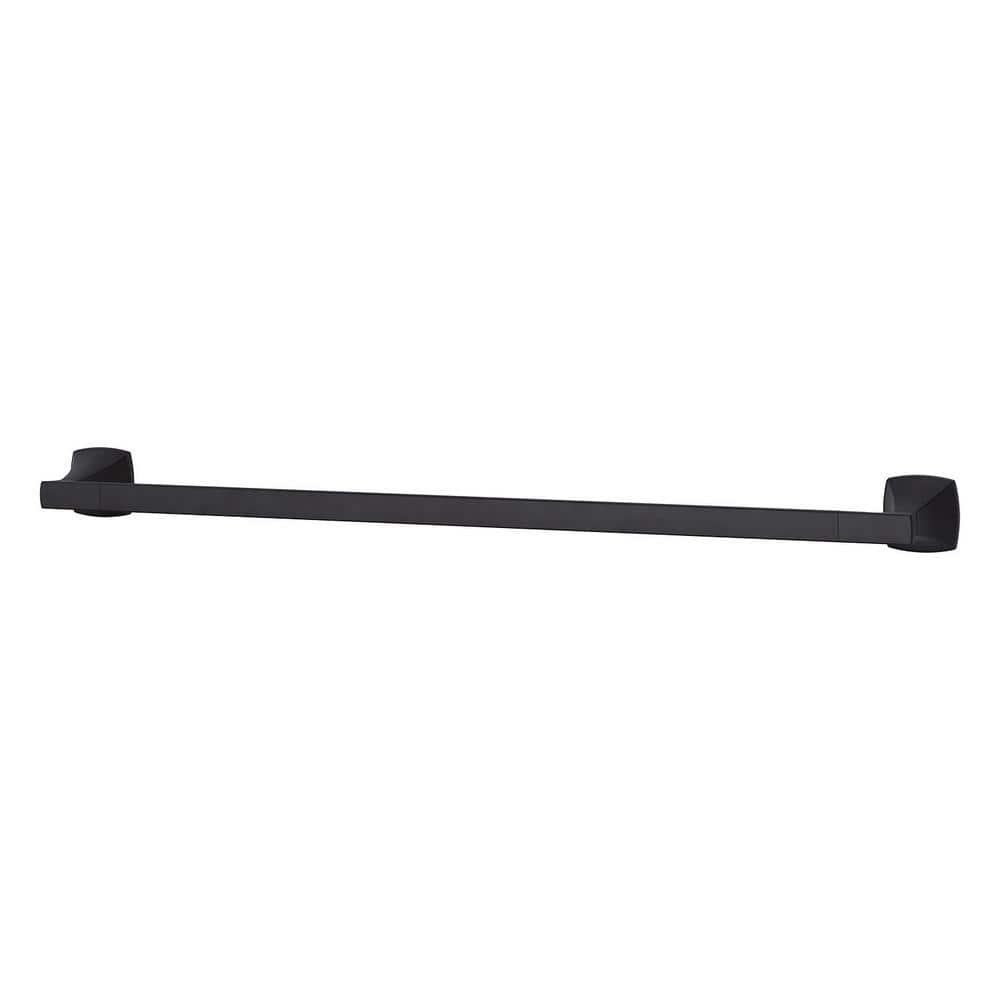 Pfister Venturi 24 in. Towel Bar in Matte Black BTB-VNC2B - The Home Depot