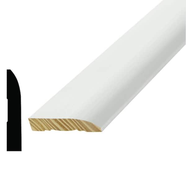 Alexandria Moulding WM 714 9/16 in. x 3 in. Primed Pine Finger-Jointed Base Moulding