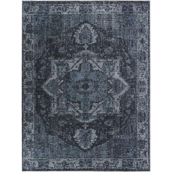BALTA Amina Blue 7 ft. 10 in. x 10 ft. Oriental Area Rug