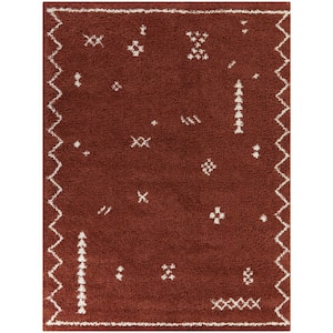 Eila Rust 5 ft. 3 in. x 7 ft. Tribal Area Rug