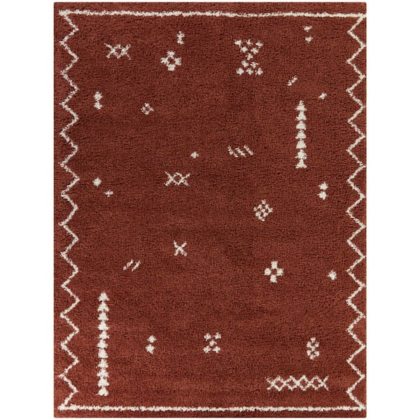 BALTA Eila Rust 7 ft. 10 in. x 10 ft. Tribal Area Rug