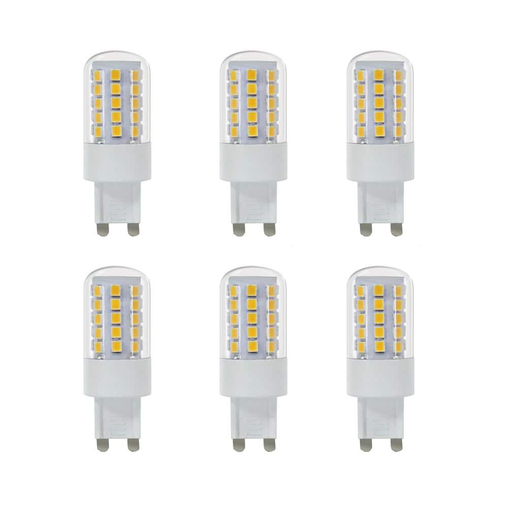 Feit Electric 40-Watt Equivalent Bright White (3000K) T4 G9 Bi-Pin Base LED Light Bulb (6-Pack) BP40G9830/LED/HDRP/6 - The Home Depot