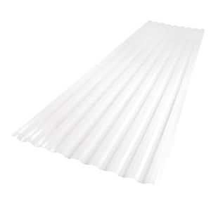 26 in. x 8 ft. Corrugated Polycarbonate Roof Panel in White