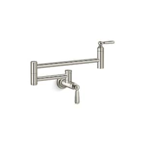 Edalyn By Studio McGee Wall Mount Pot Filler in Vibrant Polished Nickel
