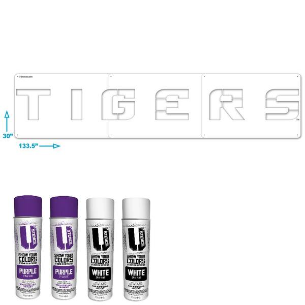 U Stencil LSU "TIGERS" Lawn Stencil Kit