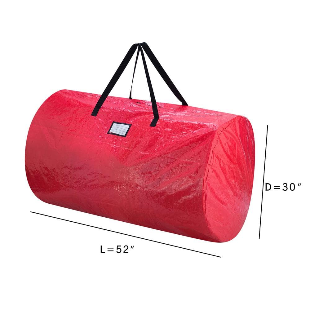 Red Extra-Large Polypropylene Christmas Tree and Wreath Storage Bag