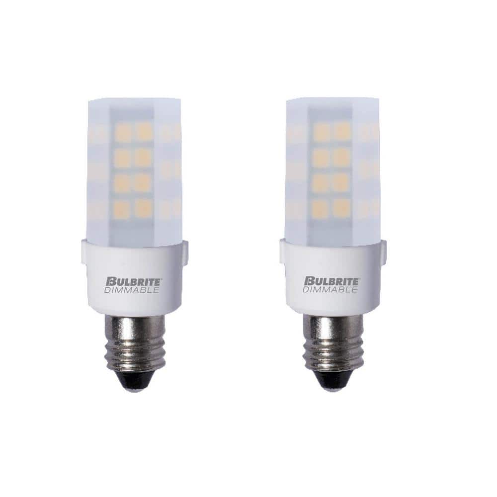 35 - Watt Equivalent Warm White Light T4 (E11) Mini-Candelabra Screw, Dimma