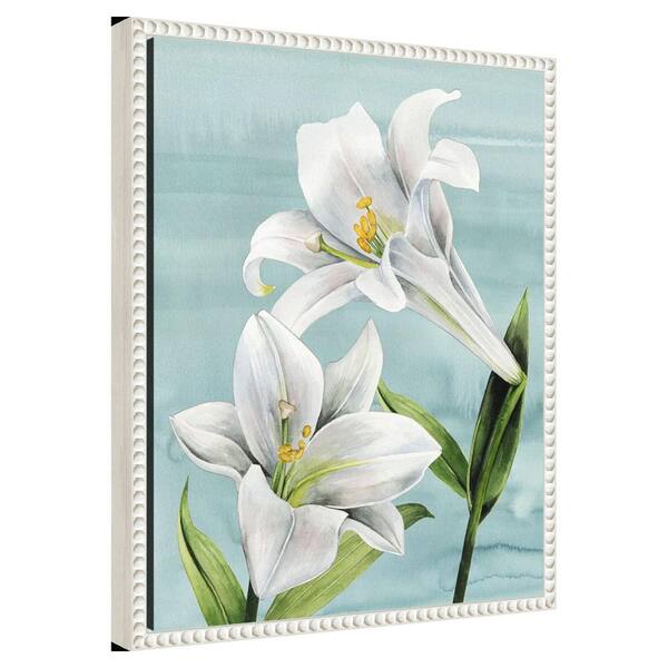 Amanti Art Peaceful Lilies I by Grace Popp Floater Frame Canvas
