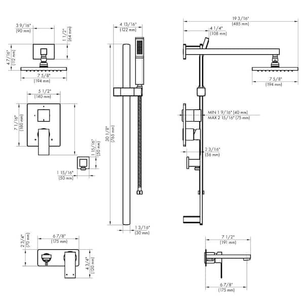 ZLINE Bliss Shower System in Chrome (BLS-SHS-CH) ZLINE Bliss Shower System in Chrome (BLS-SHS-CH)