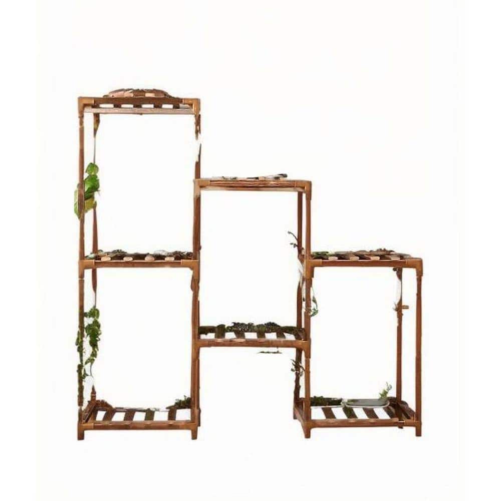 Bulb Tree Standee FAWEY TRED INC 7 Tiered 33in Wood Plant Stand with Full Spectrum Led ...