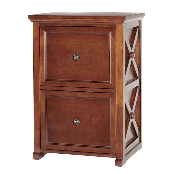 Home Decorators Collection Brexley Chestnut 2-Drawer File Cabinet-DISCONTINUED