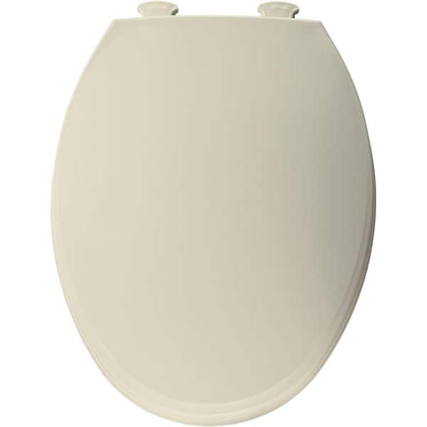 Church Lift-Off Elongated Closed Front Toilet Seat in Bone