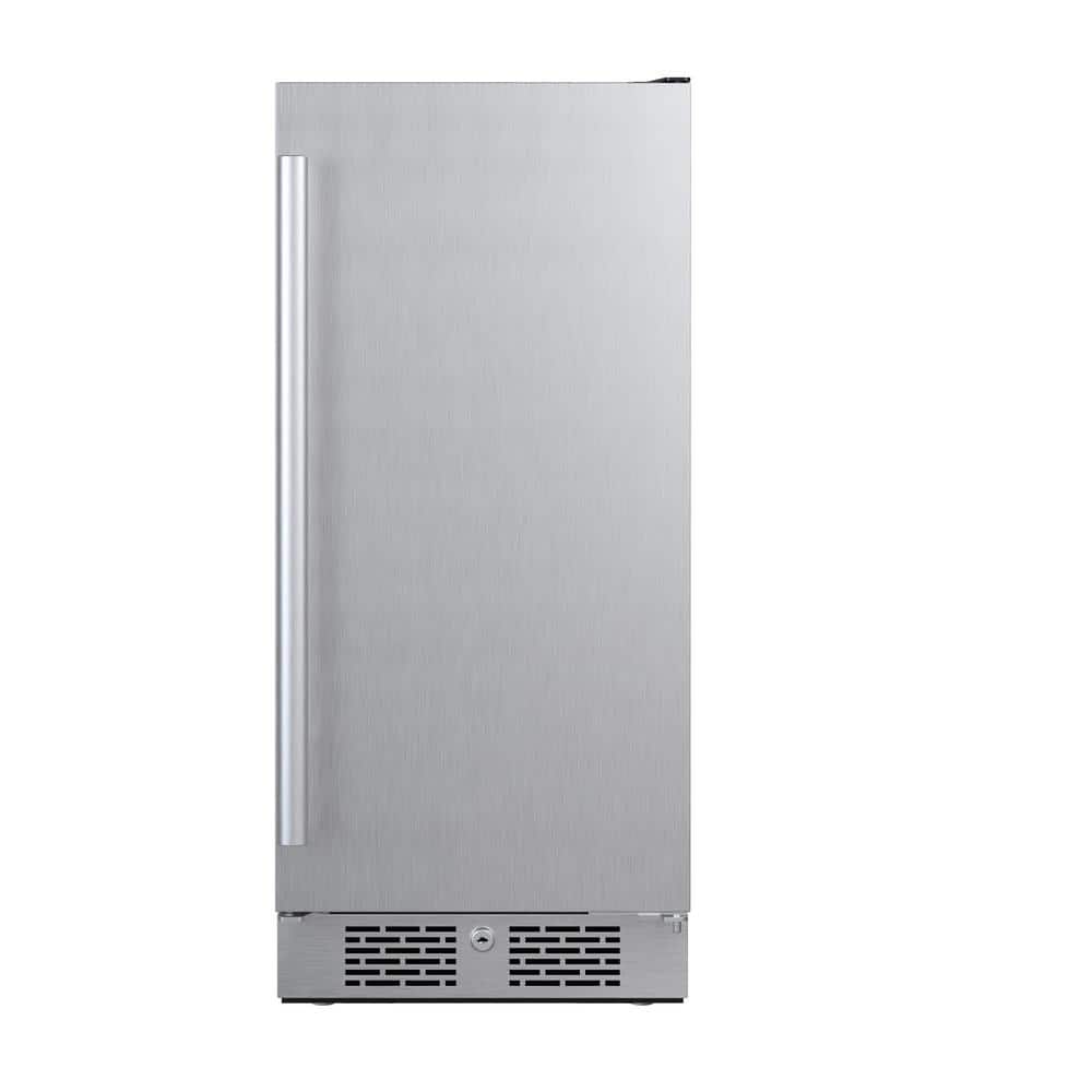 15-Inch Stainless Steel Compact Undercounter Refrigerator