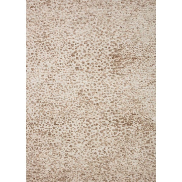 LOLOI II Neda Ivory/Sand 2 ft. 3 in. x 3 ft. 9 in. Modern Ultra Soft Area Rug