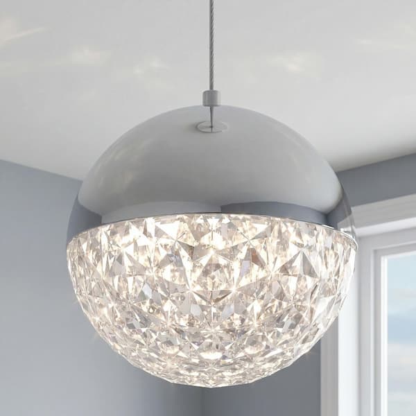 Artika Carat Ball 15-Watt 1-Light Modern Chrome 5CCT Integrated