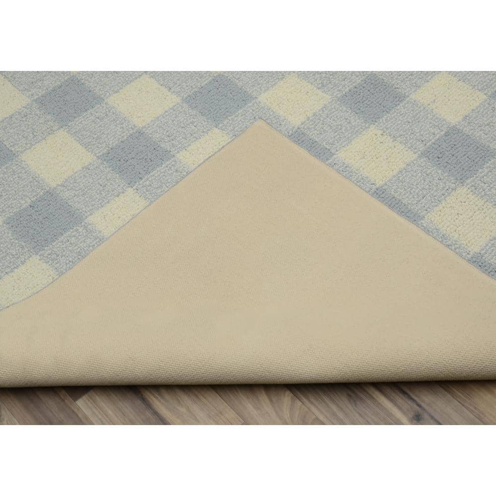 Country Living Soft Silver/Ivory Tufted Rectangular Area Rug 5' x 7'