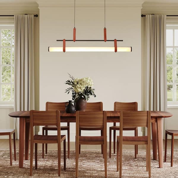 Rennnsan Kelvoro 15-Watt 1-Light Black Linear Boho Integrated LED