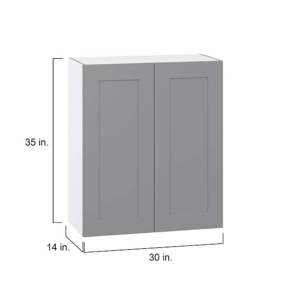 J COLLECTION Bristol 92.5 in. W x 89.5 in. H x 24 in. D Painted Slate Gray Assembled Office Base Cabinet Bundle