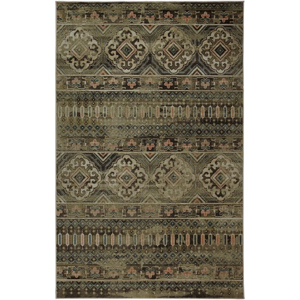 Mohawk Home Layland Grey 4 ft. x 6 ft. Moroccan Area Rug