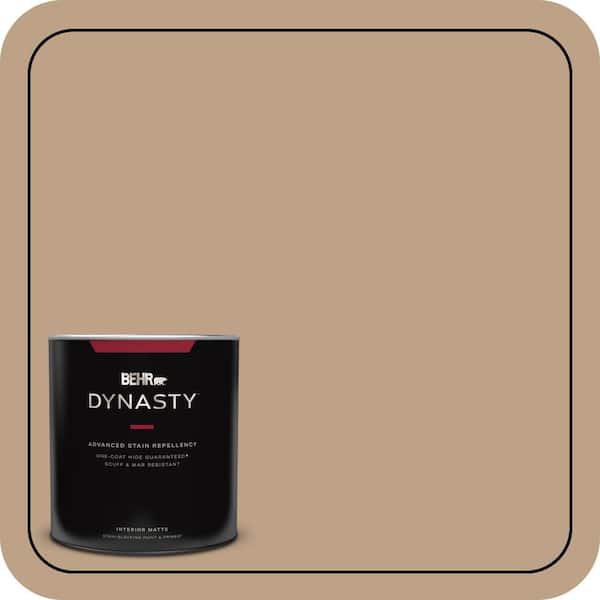 BEHR DYNASTY 1 qt. #PPU4-05 Basketry One-Coat Hide Matte Interior Stain-Blocking Paint and Primer