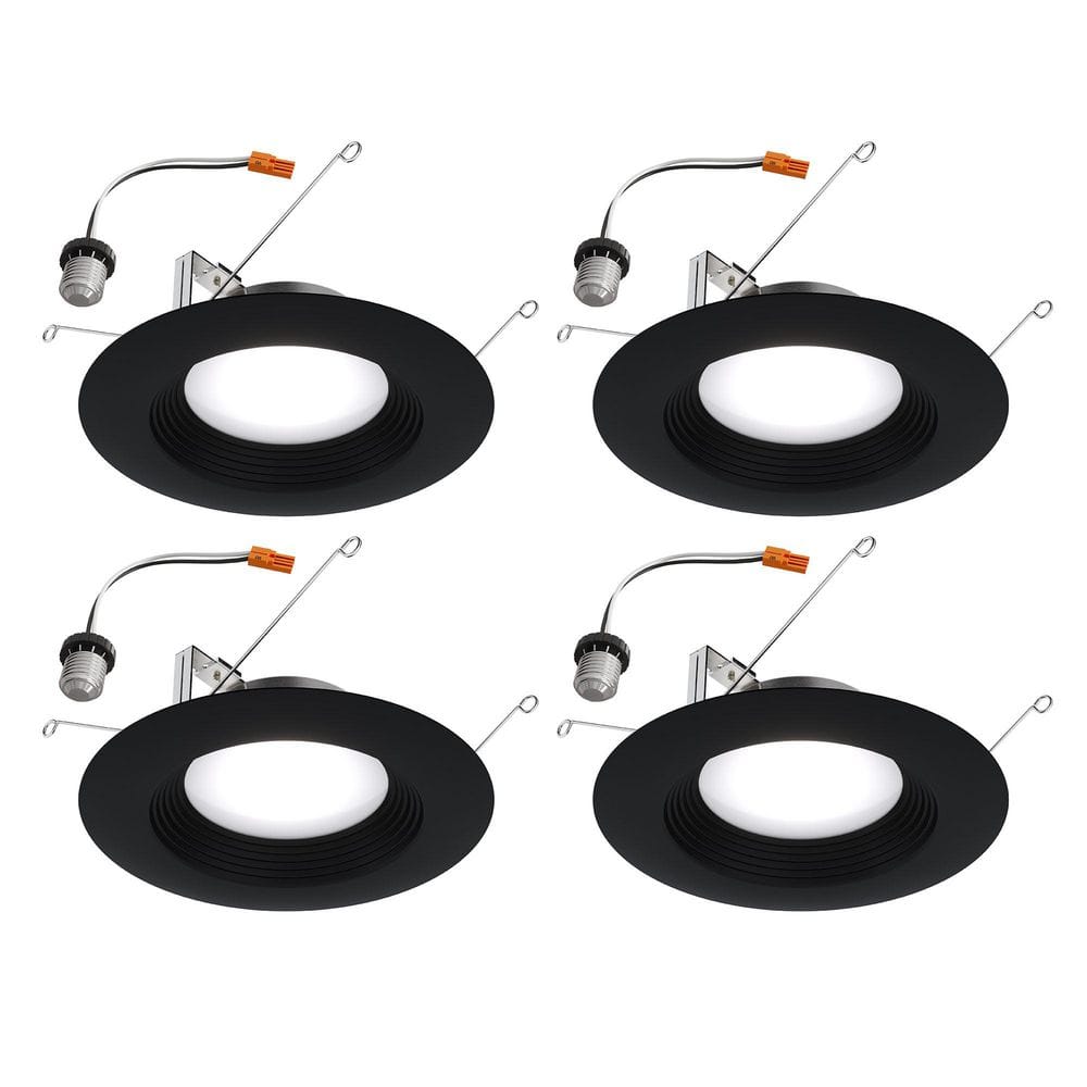 LTT 5/6 in. Adjustable 5 CCT, New Construction/Remodel/Retrofit, Integrated LED Regressed LED Downlight (4-Pack) price history on PriceWatchPro
