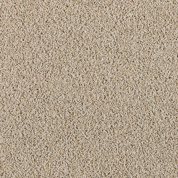 Radiant Retreat I Serene Gray 47 oz. Polyester Textured Installed Carpet
