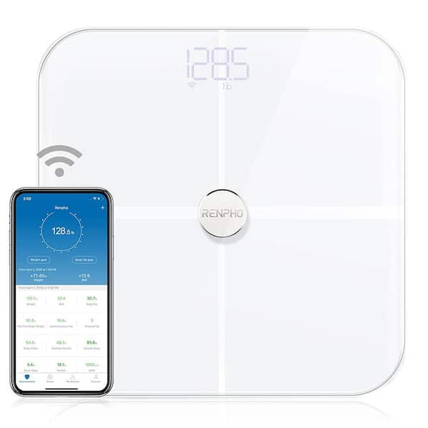 RENPHO Bluetooth Smart Wi-Fi Body Scale with 13-Metrics in White