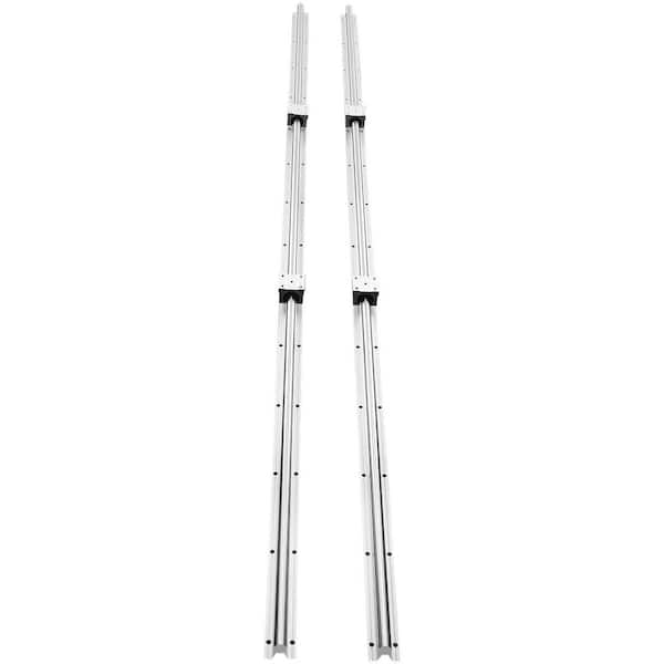 SKYSHALO Linear Guide Rail Set, SBR16 2000mm, 2 Pcs 78.7in./2000mm SBR16 Guide Rails and 4 Pcs SBR16UU Slide Blocks, Linear Rails