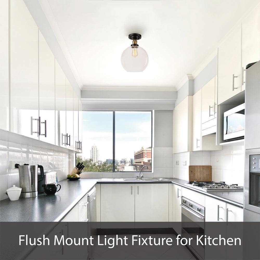 Brushed Nickel 16" Wire Shade Flush Mount Ceiling Light