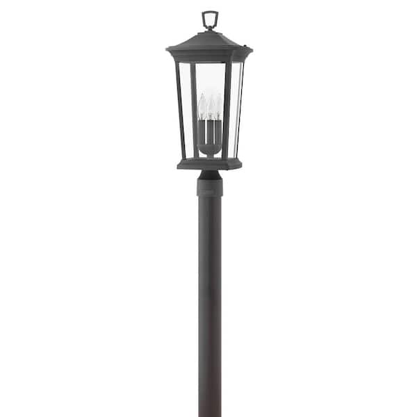 Bromley 3-Light Museum Black Post Mount